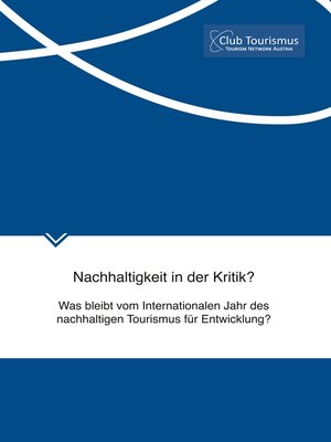 cover image of Nachhaltigkeit in der Kritik